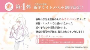 《五等分的新娘》新作動畫製作