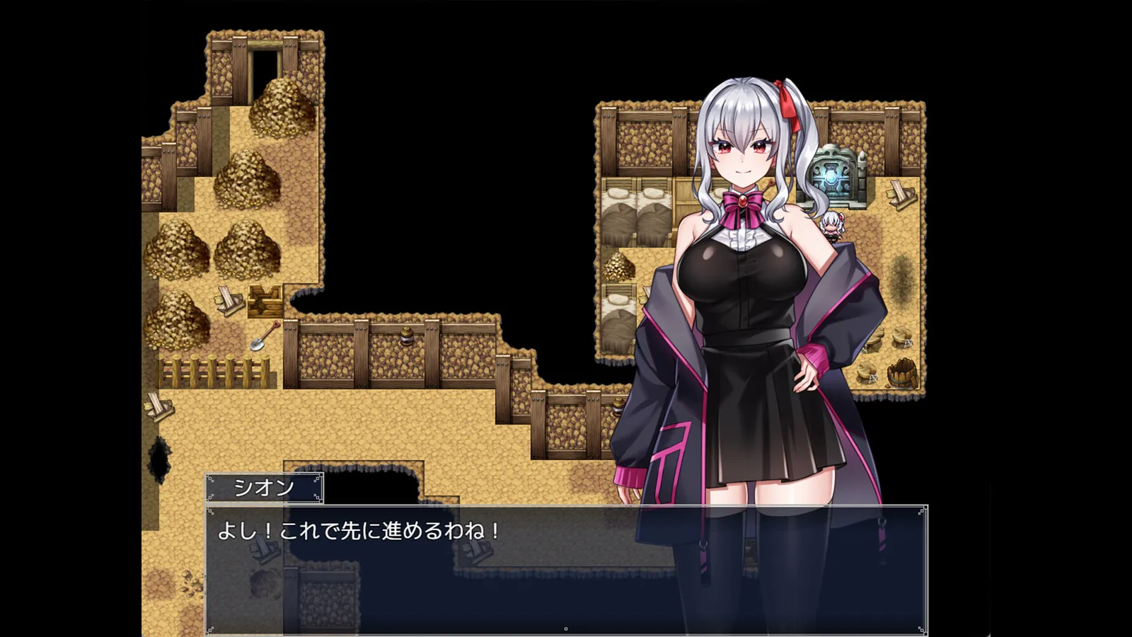 急用擼管特化 RPG《冒險者紫苑無法戰鬥!》Steam 版 9/18 發售,初期即可解鎖全回想插图2 Shion cant Fight screenshot