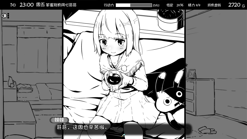 《妹相隨》心得評測:黑白世界的繽紛冒險|HGamer 紳手牌插图8 可惜因本作屬性緣故,色圖都不太適合放上來 XD 只能隨便放張妹妹圖