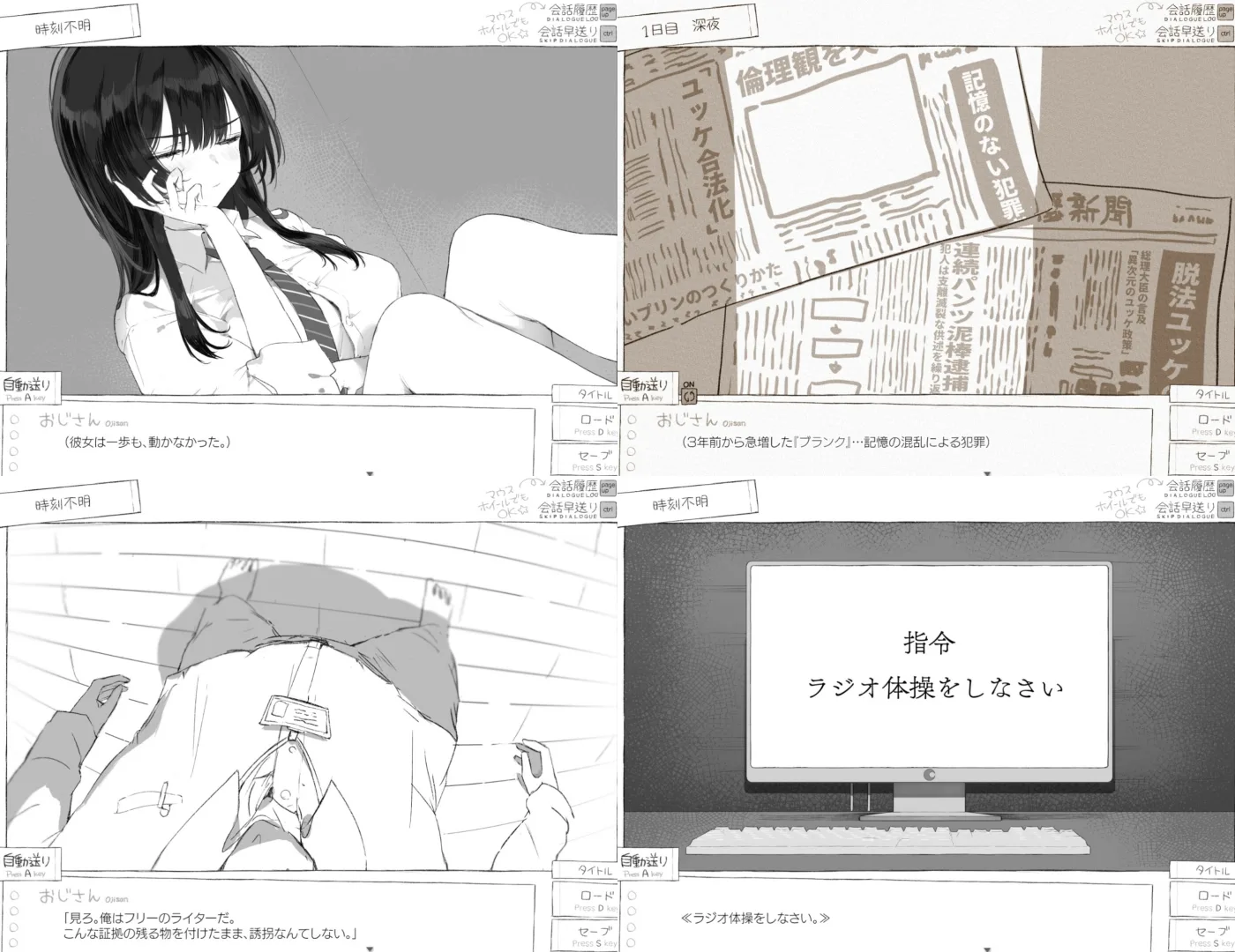 黑白風手繪動畫暢銷作《SEVEN DAYS 未知的密室生活》將登 Steam,七日雙人密室「性存生活」插图6 縮圖 5