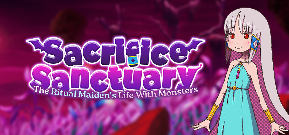 異獸播種RPG《苗床ぐらし》將推Steam版《Sacrifice Sanctuary: The Ritual Maiden’s Life With Monsters》,自願成為苗床的祭品生活插图 Sacrifice Sanctuary_header