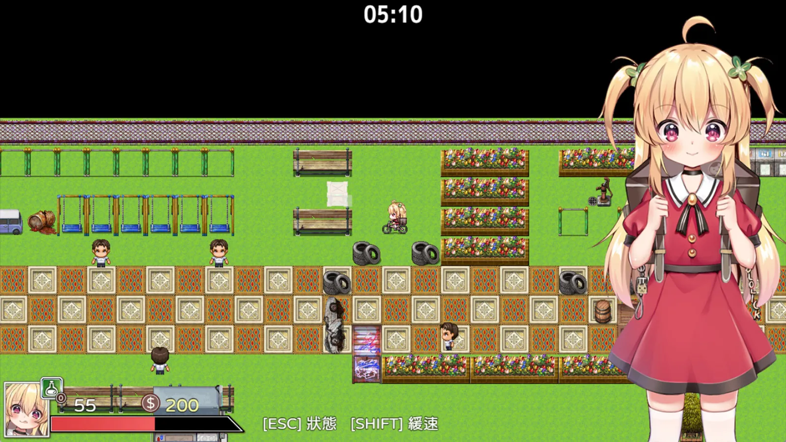 蘿莉冒險紳士 RPG《危險的打工》將推出保證安全的 Steam 全年齡版插图2 Dangerous Delivery_screenshot