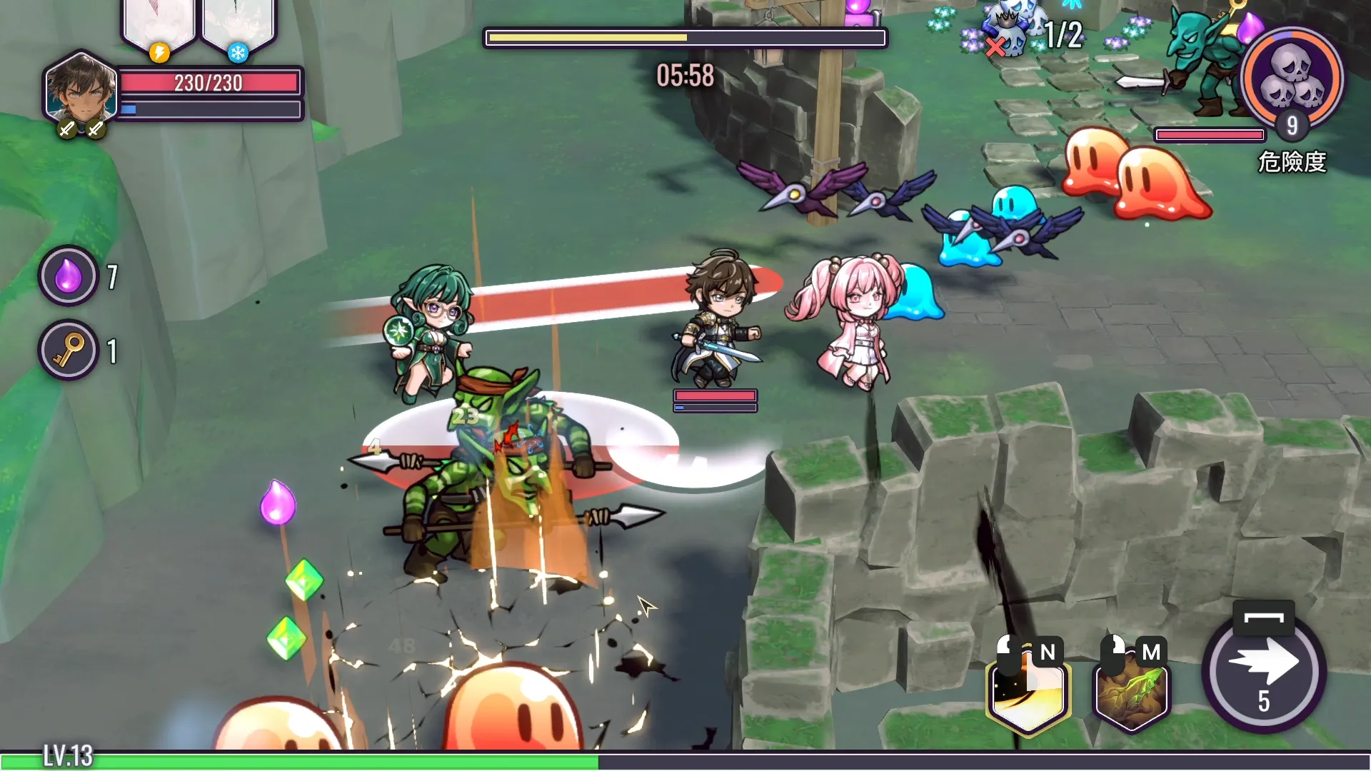 魅魔女王太強大！少女們招架不住，只好找男主角一起…【索莉亞魔爪 逃離魅魔之夜】插图1